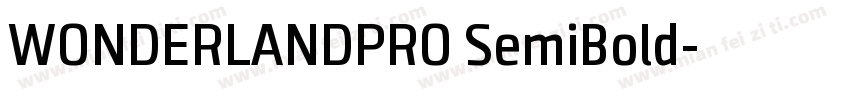 WONDERLANDPRO SemiBold字体转换